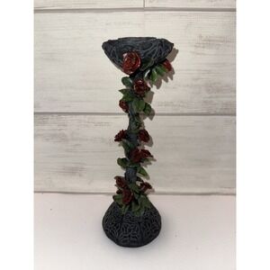 Black Gothic Rose Candle holder , Art Deco ,‎ Nemises Now